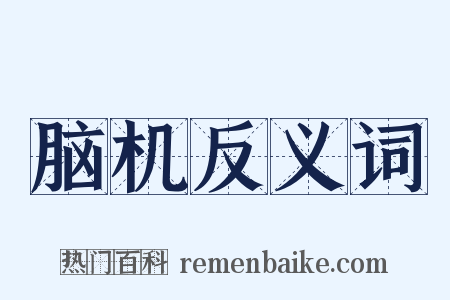 脑机反义词是什么意思的图片